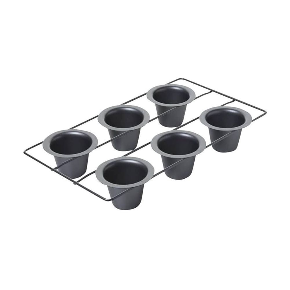 Chicago six set connected nonstick muffin popover pans three available
